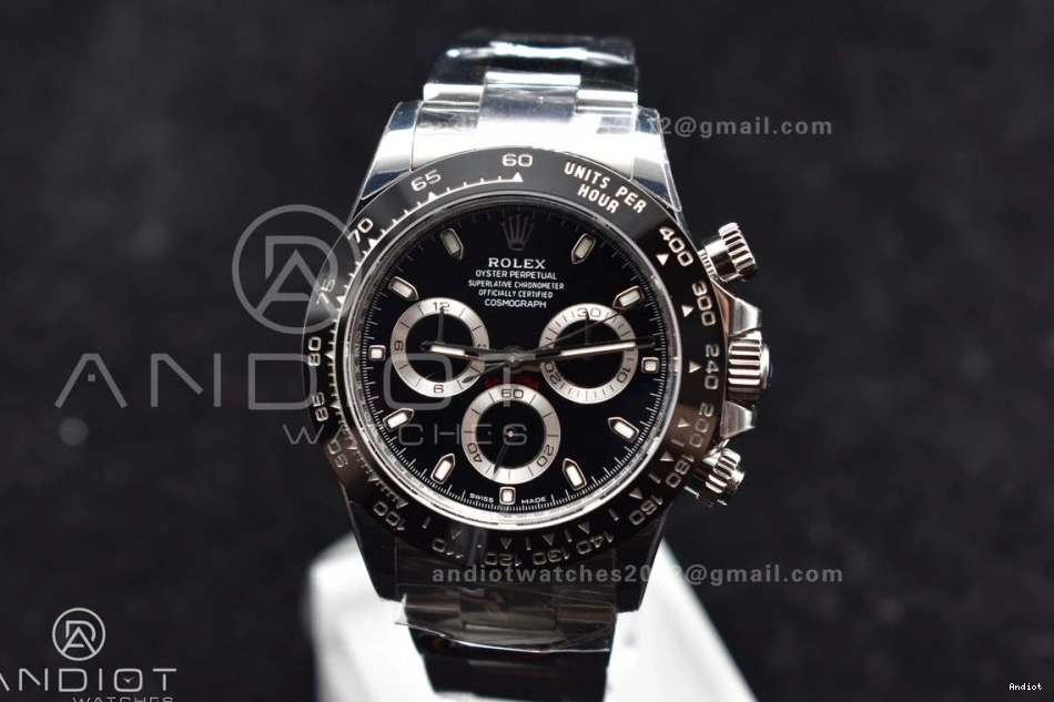 Bracelet Best Edition SA4130 904L SS Black Dial 116500 Daytona Case BTF And 1:1 0305